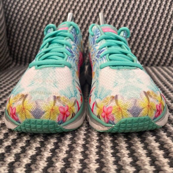 Skechers colorful tropical sneaker women’s shoe size 9 - Picture 4 of 12